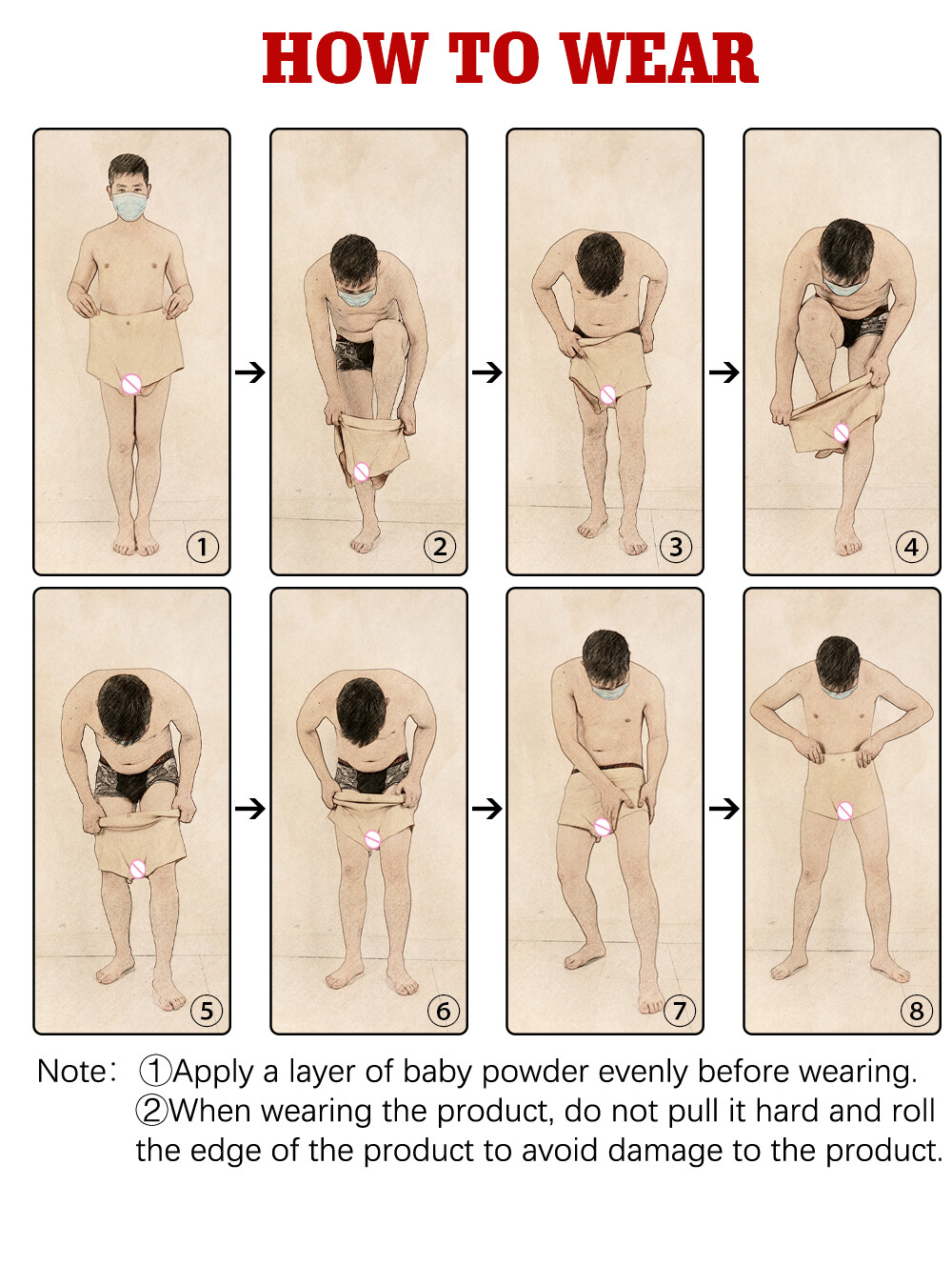 Crossdresser Silicone Panties Fake Vagina Pants Hip Enhancer Shaper Buttock Pads