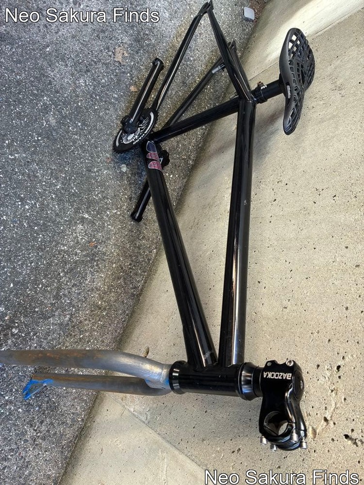 fgfs fixie frame leaf cycle
