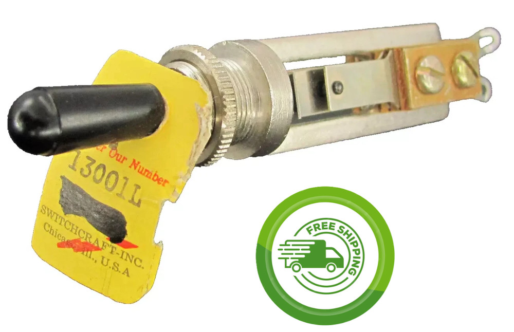 On Off - 3A - SPST Toggle Switch - Solder Terminal - Switchcraft 13001L