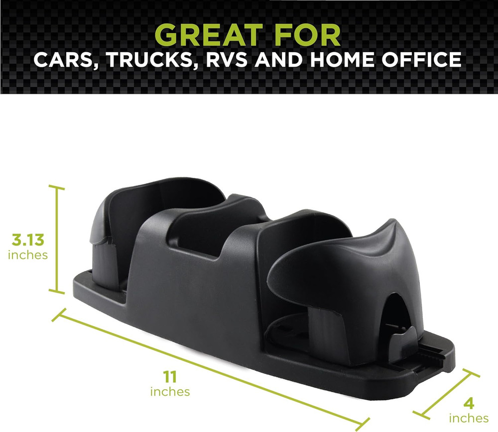 Go Gear SMT Twin Cupholder, (Black)