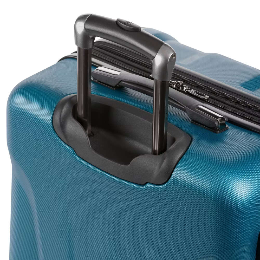 SWISSGEAR 24" Hardside Medium Checked Suitcase Spinner Hardshell Luggage, Teal