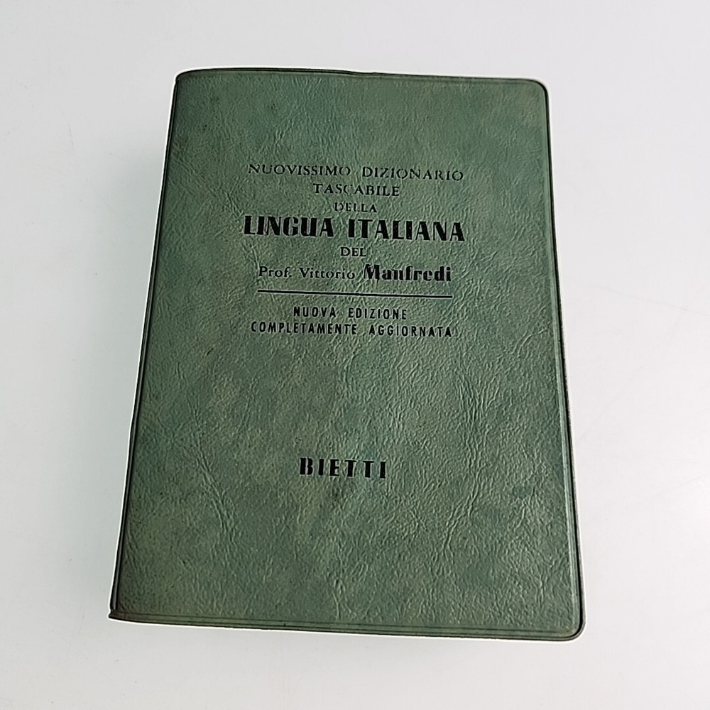 Italian Dictionary 1958 Paperback Book