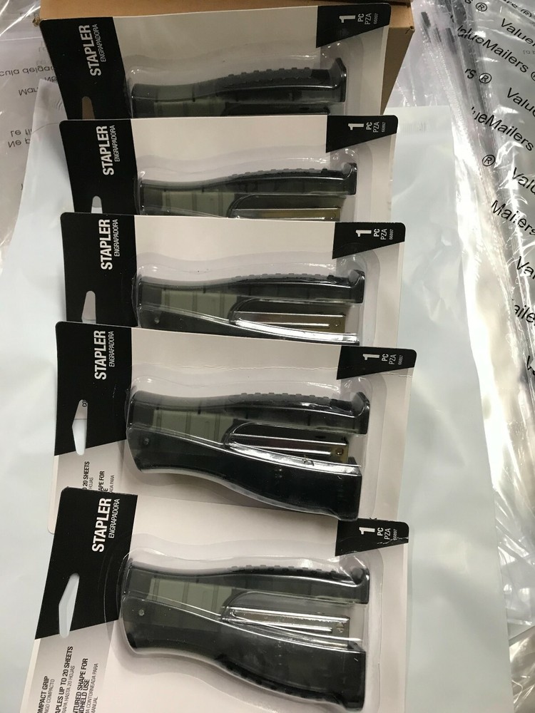 Compact Grip Stapler - 20 Sheets Capacity Black Color