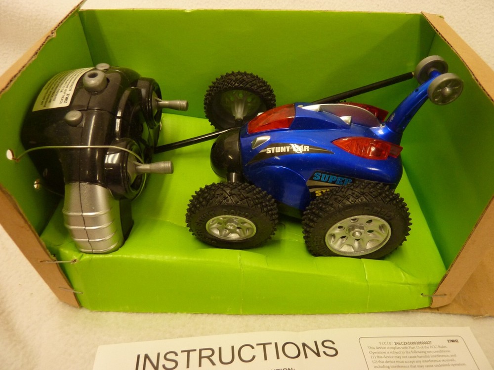 RADIO CONTROL STUNT CAR 5" BLUE BY FIVE BELOW - OPEN BOX