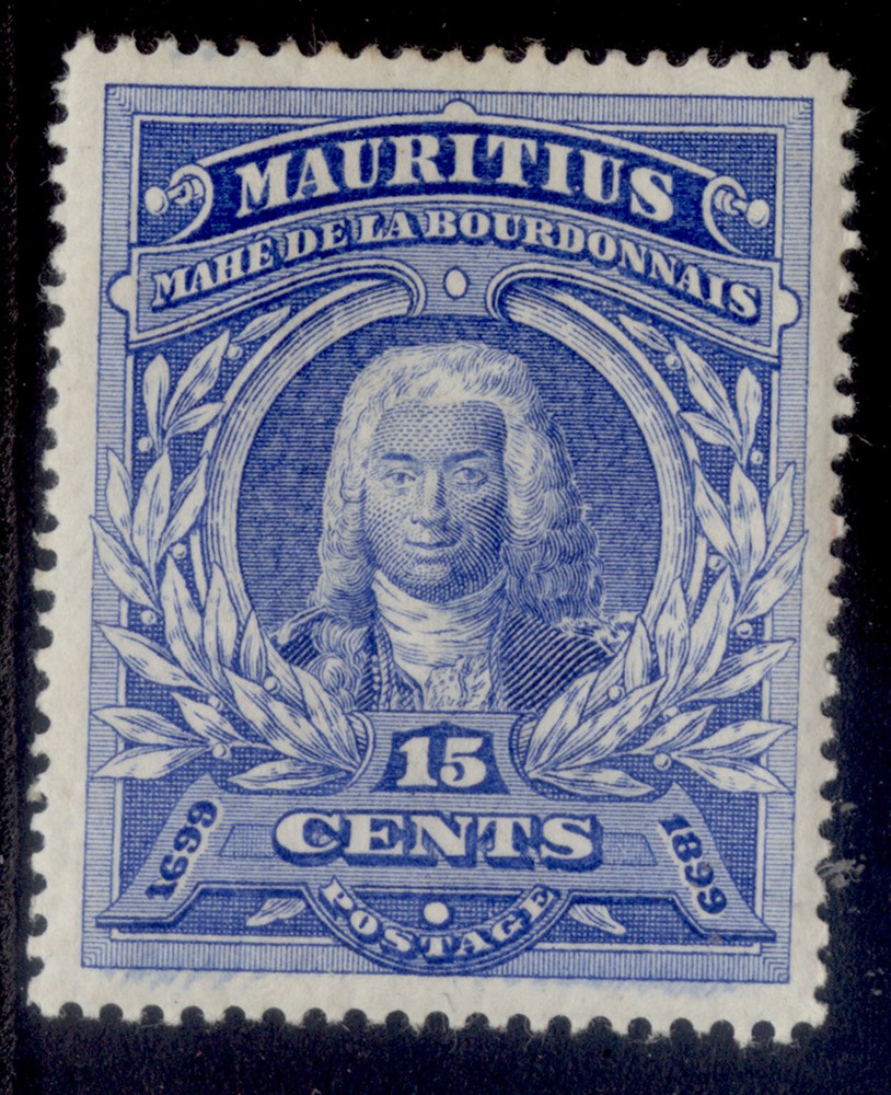 MAURITIUS QV SG136, 15c ultramarine, M MINT. Cat £35.