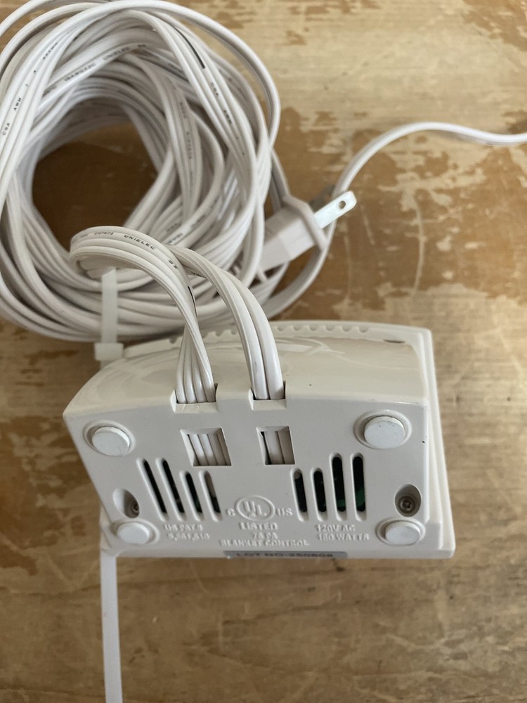 Biddeford Heated Blanket Controller Auto Off White TC11BA Replacement Cord