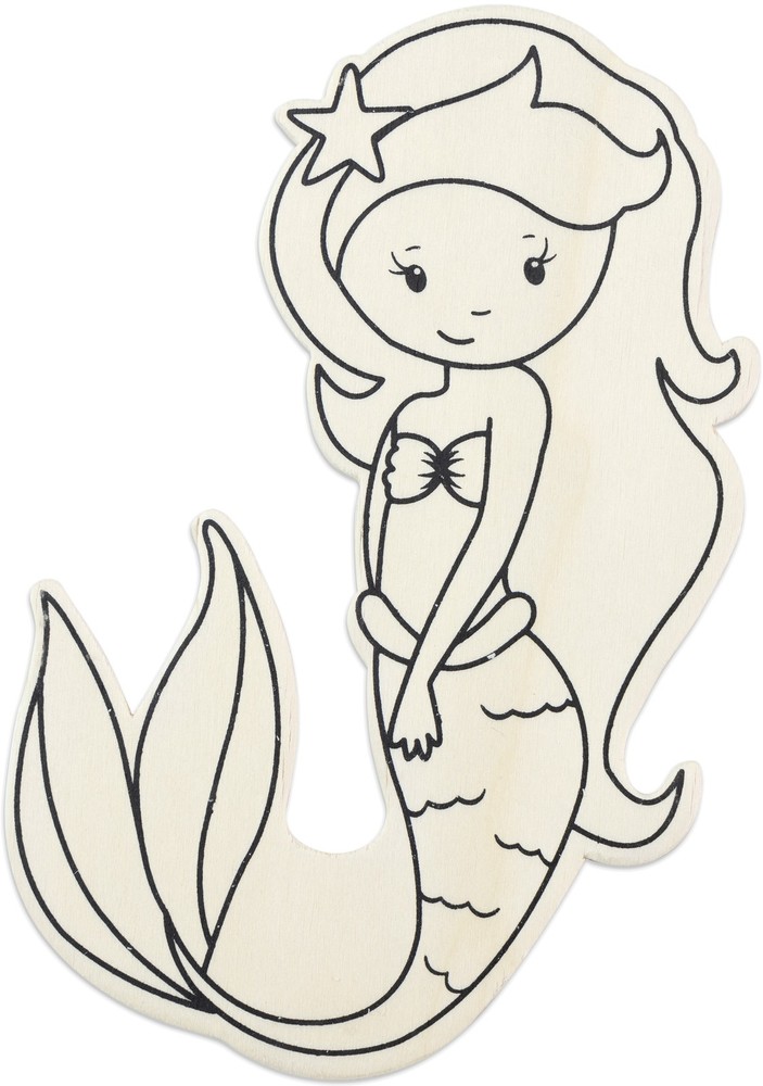 CousinDIY MDF Shape-Mermaid - 12 Pack