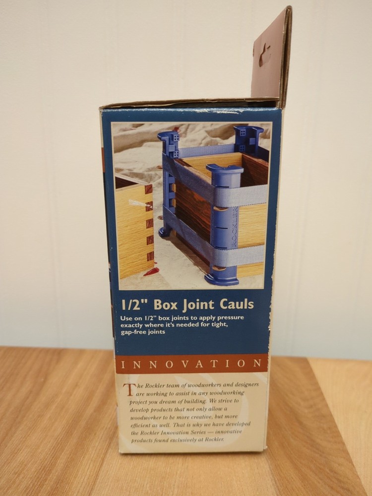 Rockler 1/2" Box Joint Cauls, 4-Pack, Blue