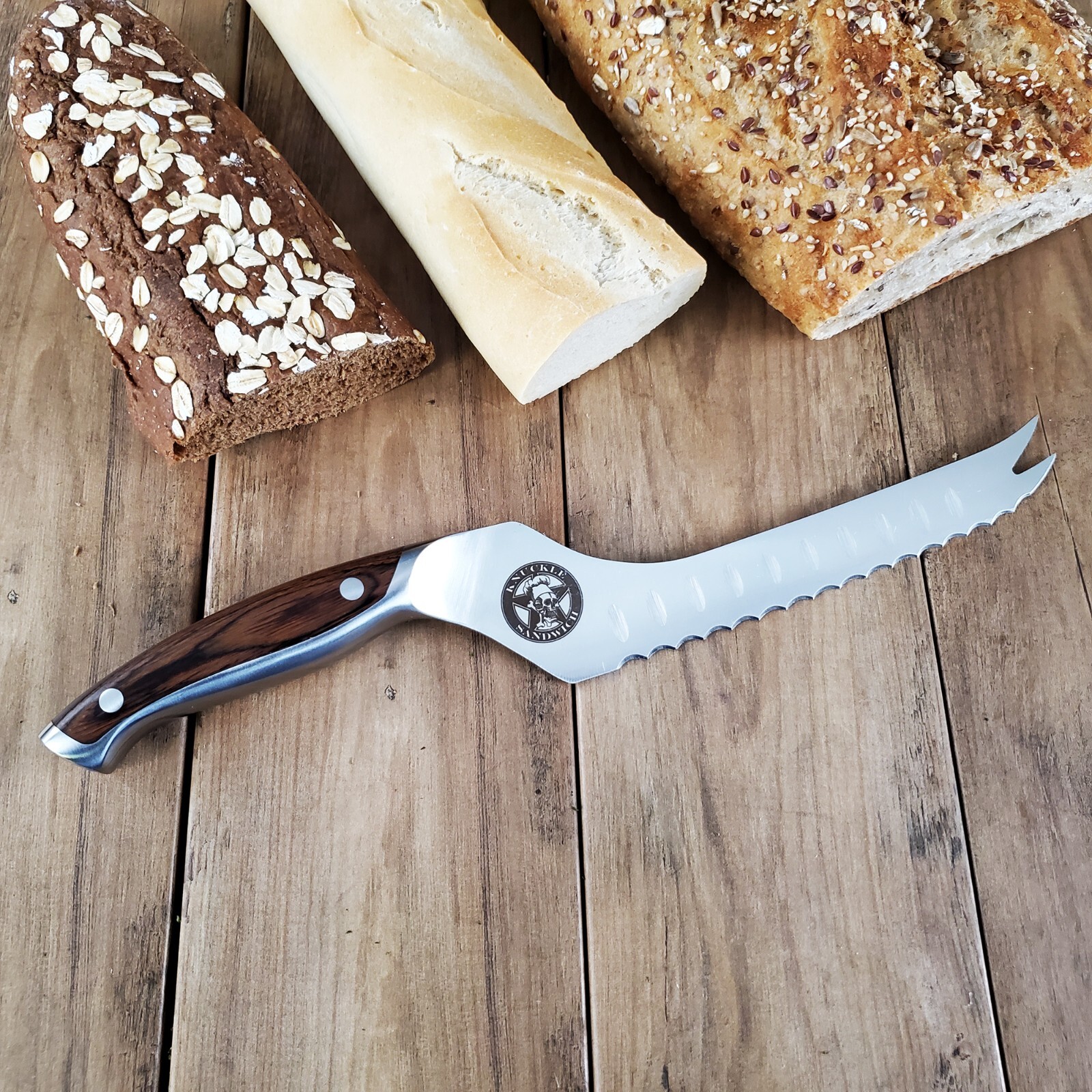 Guy Fieri Limited Knuckle Sandwich 6" Serrated Utility knife Pakkawood Handle