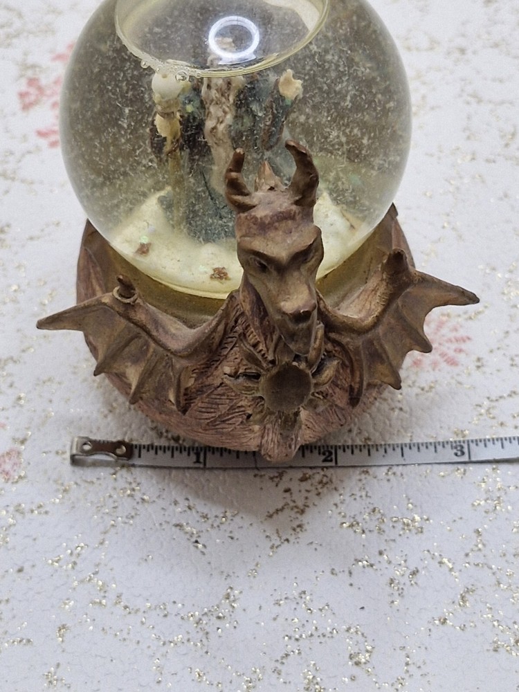 Wizard Riding a Dragon Boat SnowGlobe, Fantasy