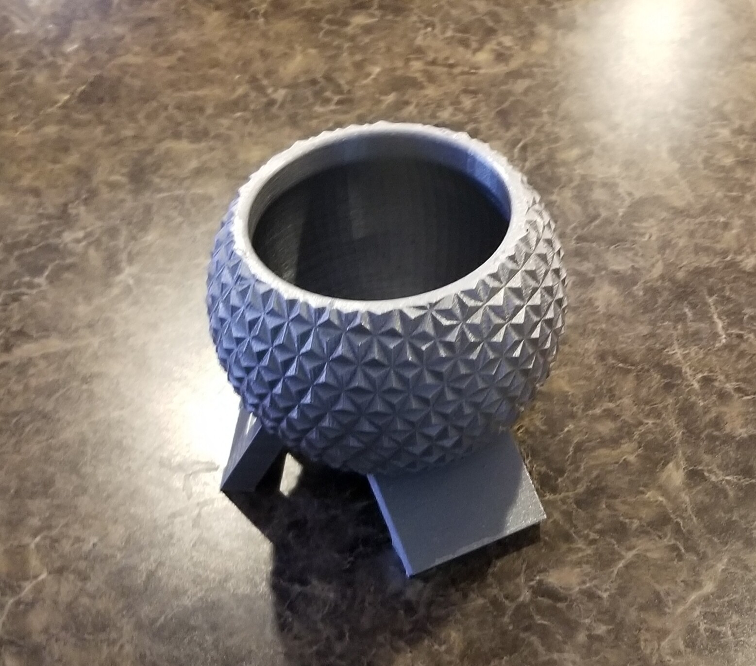 Disney World Epcot Spaceship Earth Inspired Planter - Garden Disney Decor Size B