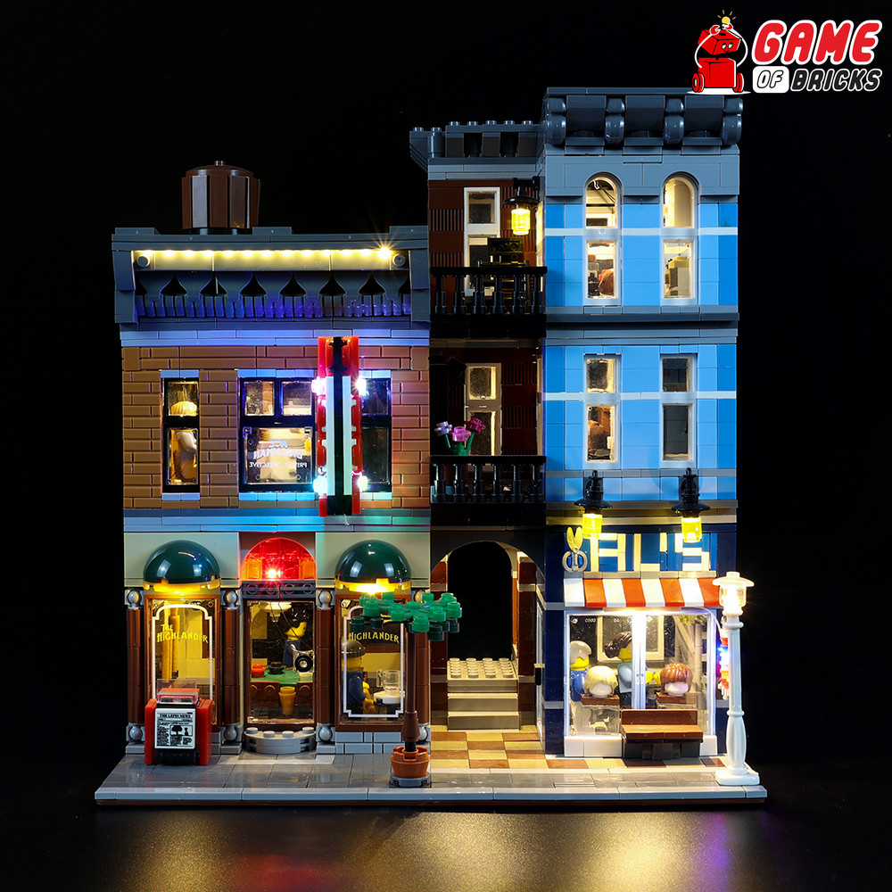 LED Light Kit for Detective's Office - Compatible with LEGO® 10246 Set