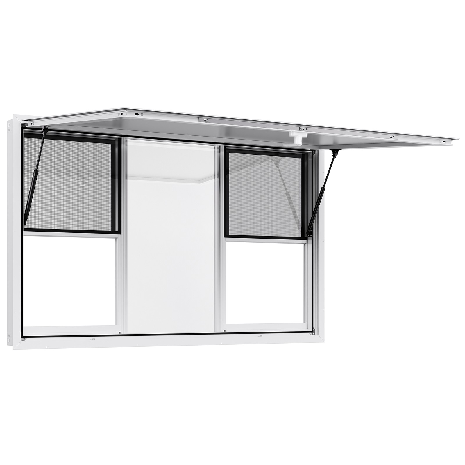 VEVOR 60x36in Concession Stand Serving Window Food Truck Service Awning Aluminum