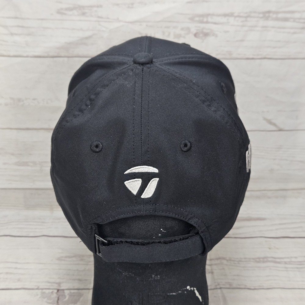 TaylorMade Authentic Raw MG4 Hi toe Black Golf Hat Adjustable Strapback