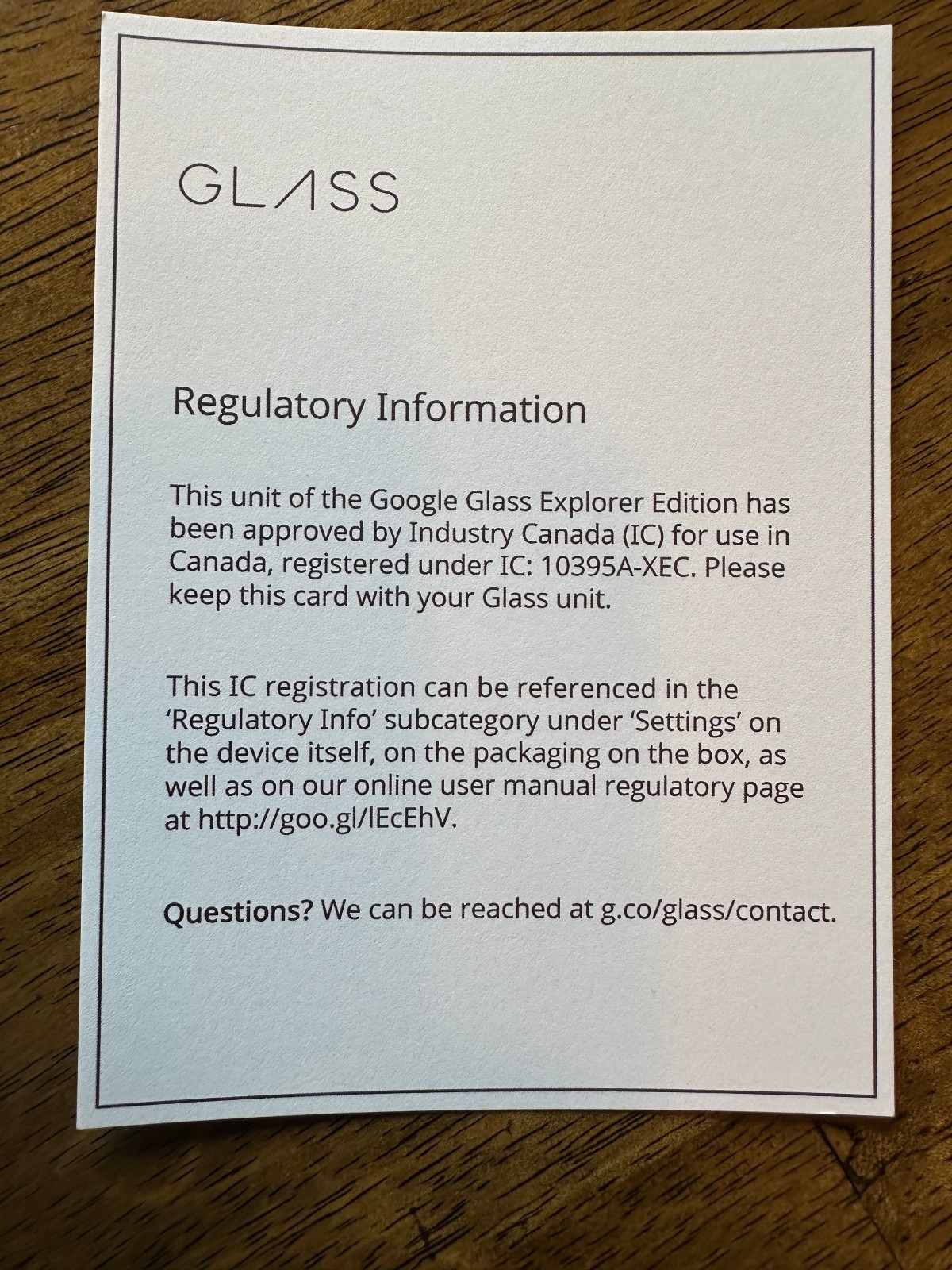 CHARCOAL NEW UNOPENED IN BOX Google Glass Explorer Edition V3 XE-C FULL KIT