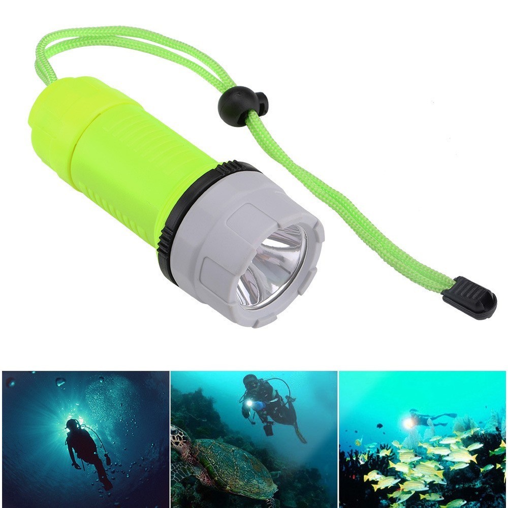 Travel Strong Light 3 Modes Super Bright Diving Flashlight Torch Led Flash Light