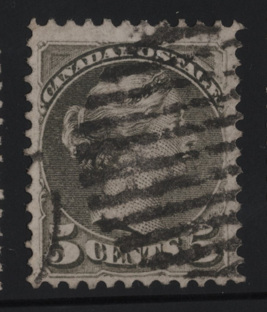 #38 Small Queen 5c Canada used well centered