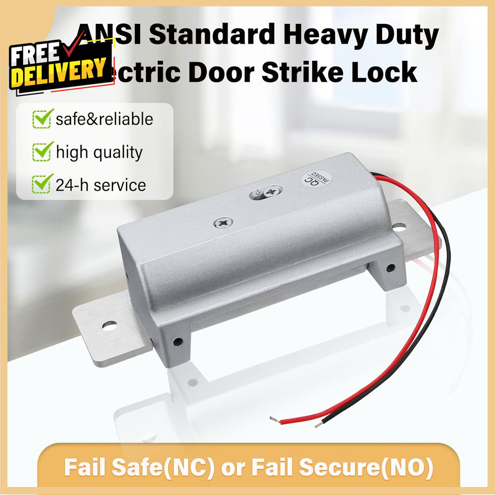 12VDC Electric Door Strike Lock Fail Safe Secure ANSI Access Control