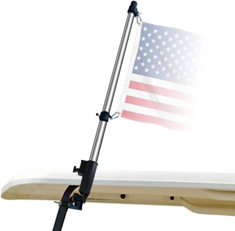 Golf Cart Flag Holder and Pole Bracket Mount