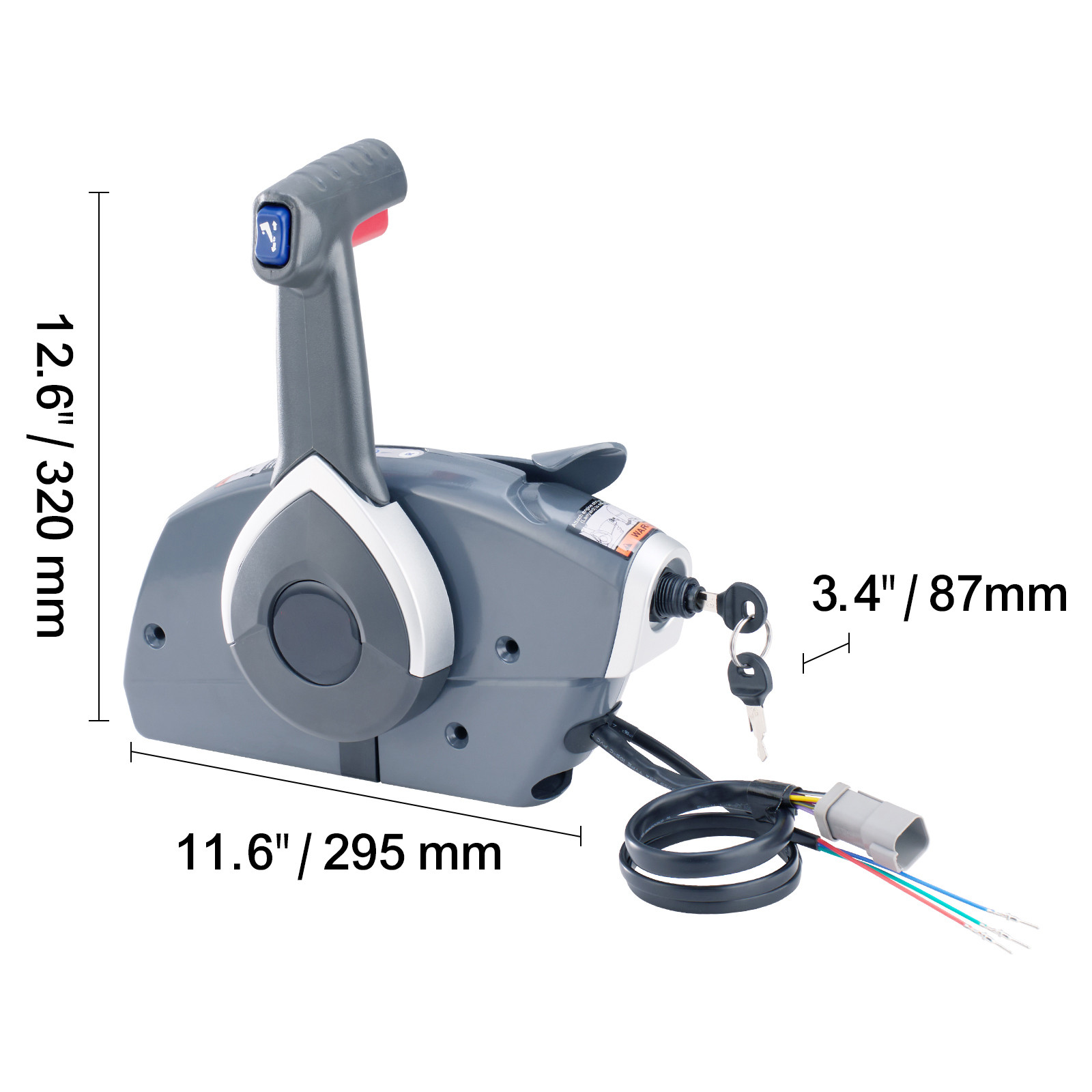 Outboard Remote Control Box Side-Mounted for Evinrude Johnson 5006180