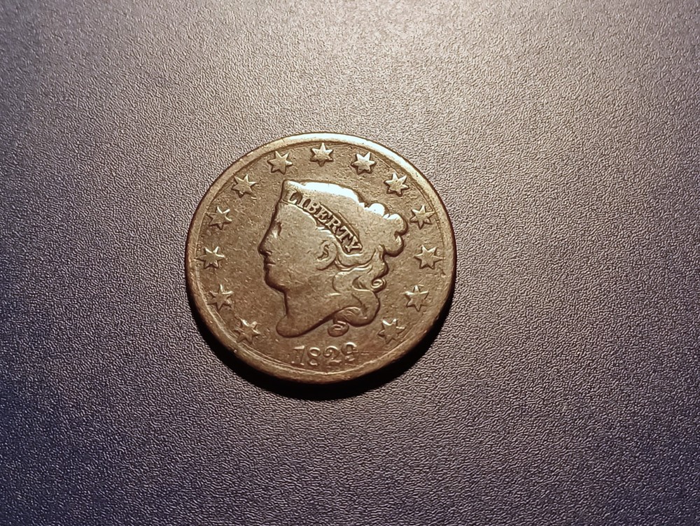 Good 1829 Coronet Head Large Cent (medium letters variety)