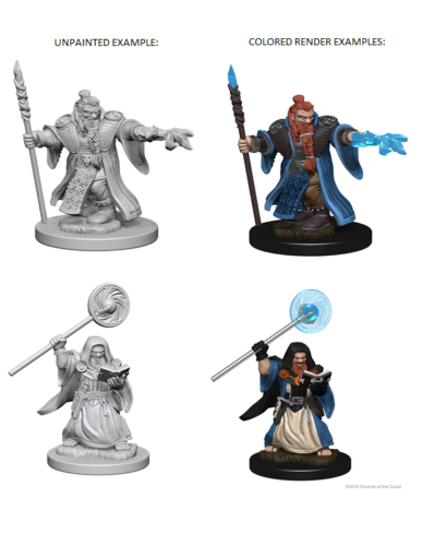 D&D Nolzur's Marvelous Miniatures: Dwarf Male Wizard