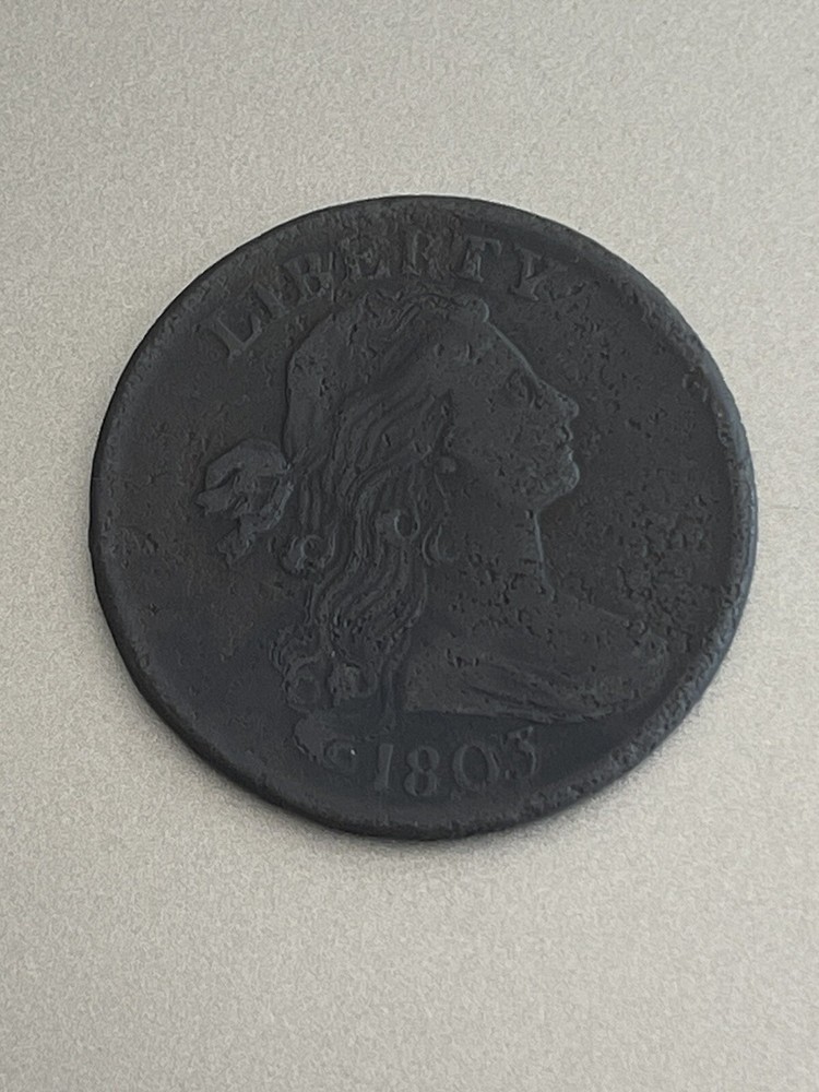 1803 S-258 R-1 Large Fraction Draped Bust Large Cent Coin 1c