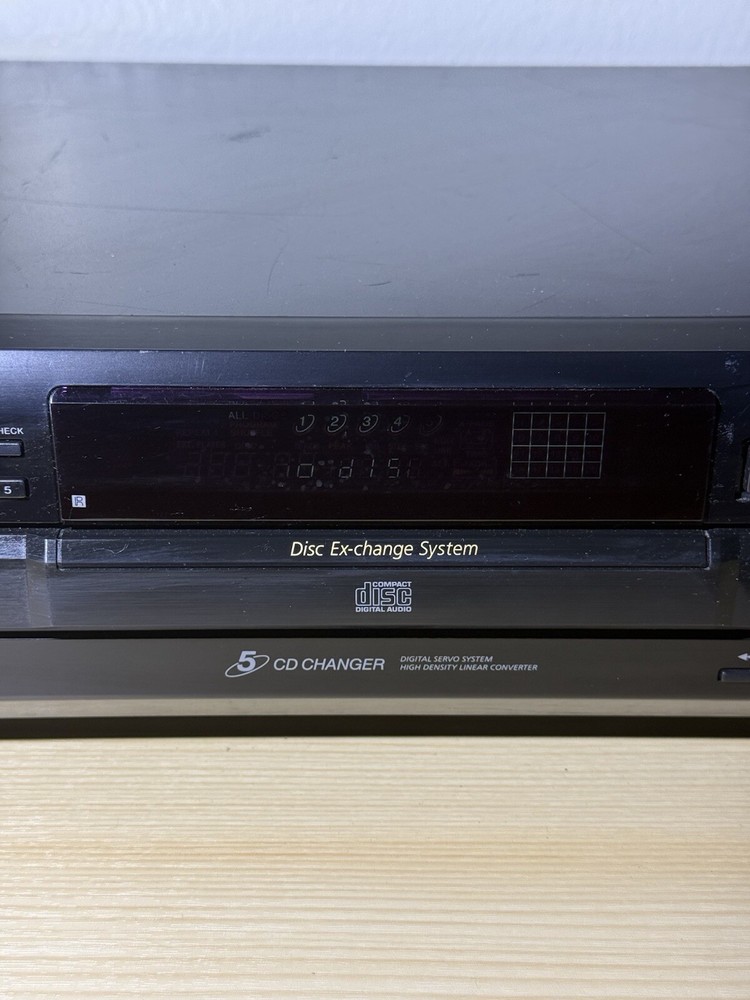 Sony CDP-CE335 5-Disc CD Changer - Tested & Working - No Remote