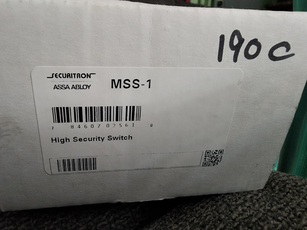 Securitron ASSA ABLOY MSS-1C Concealed High Security Switch [CTNO] New Hardware