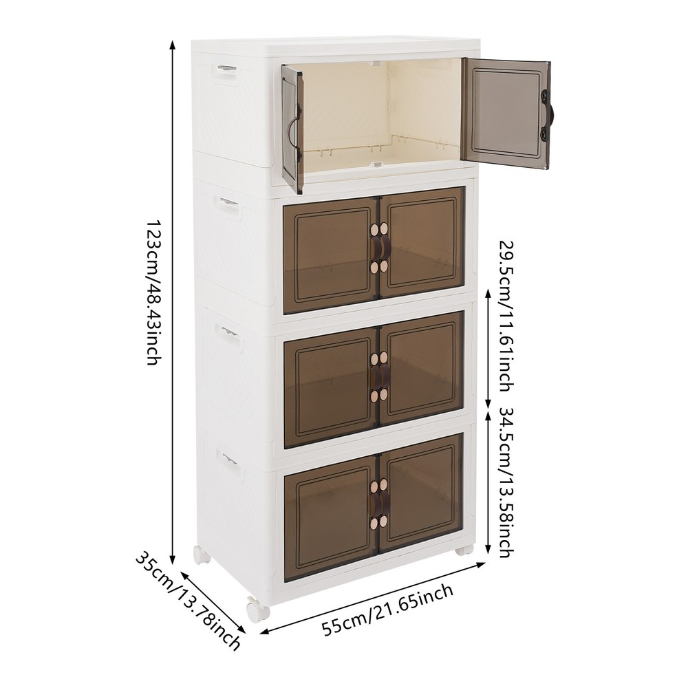 Large Collapsible Storage Bins Bedroom Folding Storage Box Stackable Storage Box