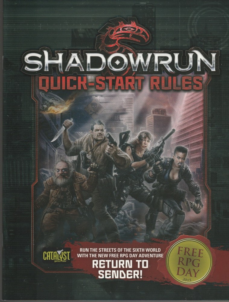 Shadowrun Quick-Start Rules Return to Sender Free RPG Day Battletech Quickstart