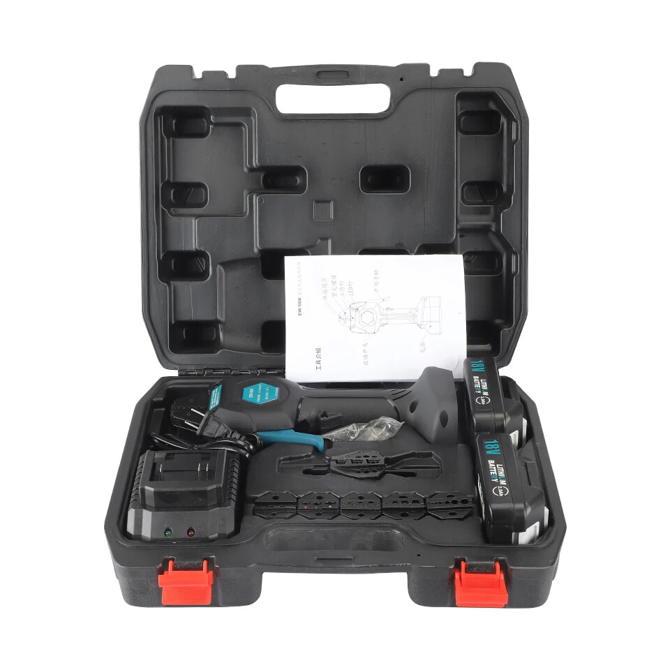 Lightweight Electrical Cordless Wire Crimper Battery Powered Cold Crimping Tool