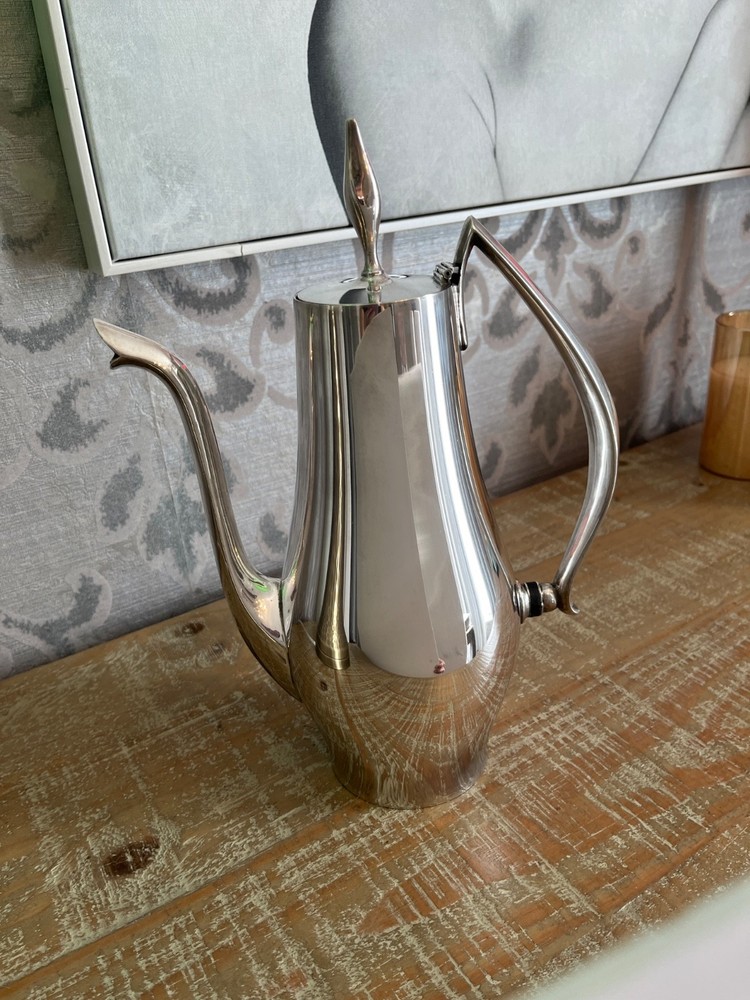 Wallace Cosmopolitan 4-Piece Silver Plate Coffee Tea Creamer Sugar Great Cond