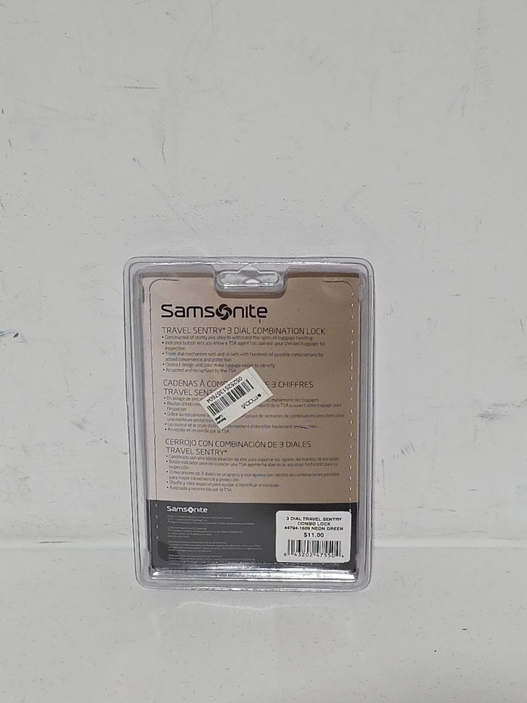 Samsonite Travel Sentry 3 Dial Combination Lock