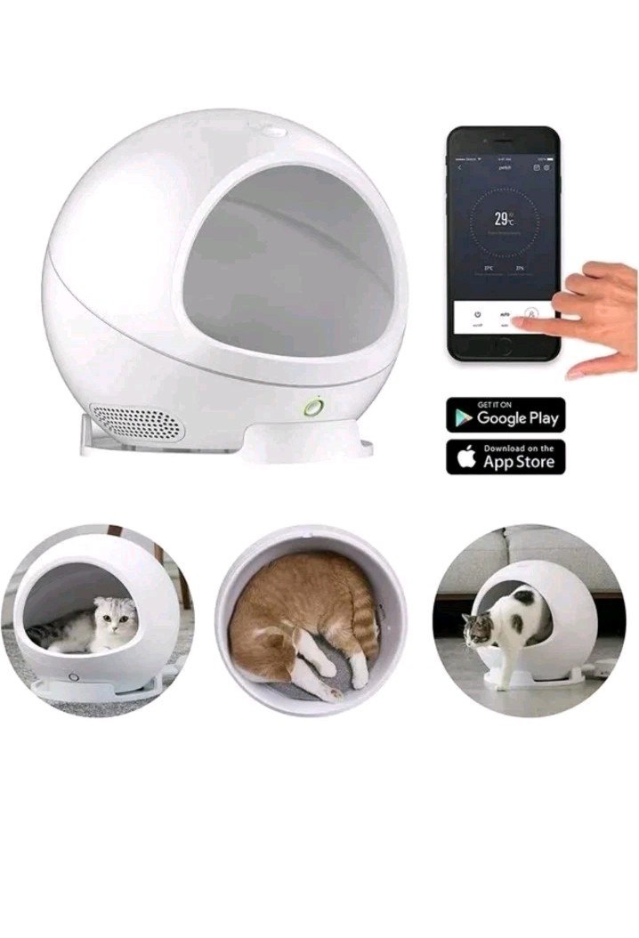 PETKIT P810 Cozy SMART PET HOUSE WHITE HEATED COOLED INDOOR CAT/DOG BED .