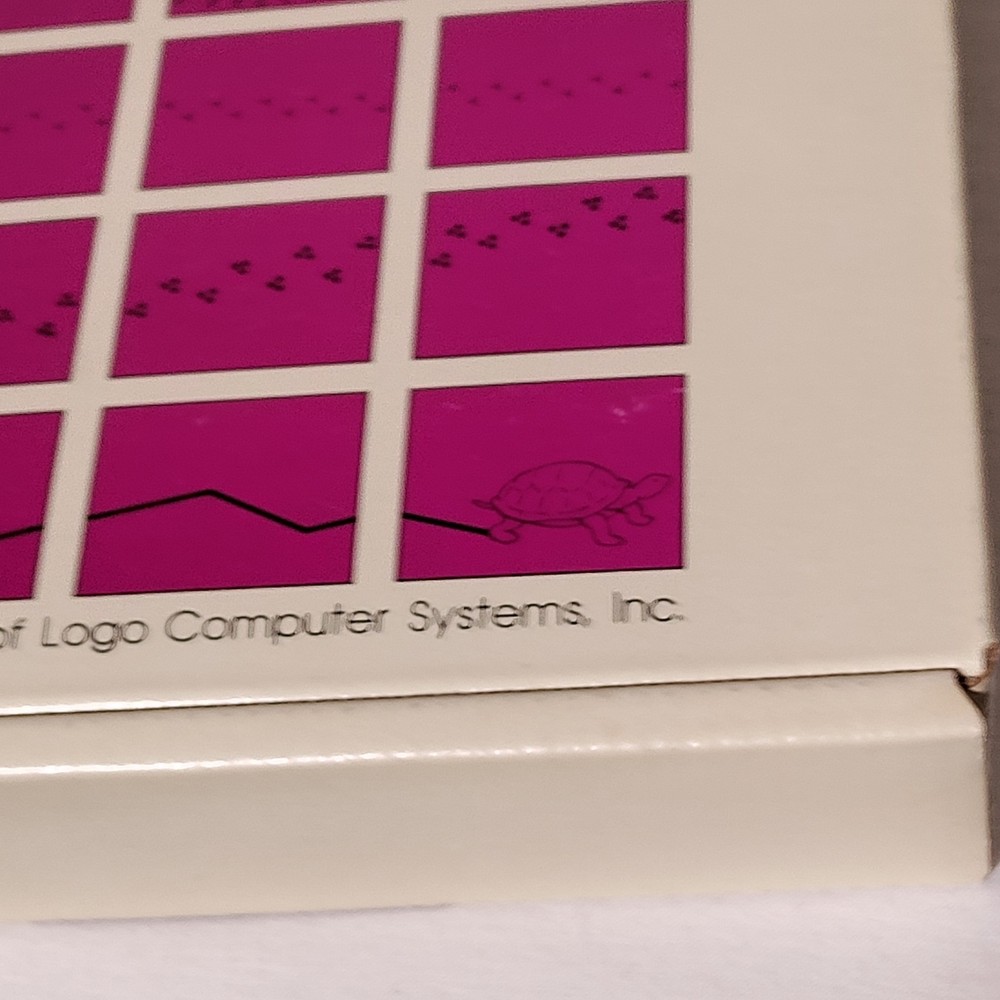 1982 Apple II Logo Software (Logo Computer Systems Inc) BOX ONLY - BOX ONLY