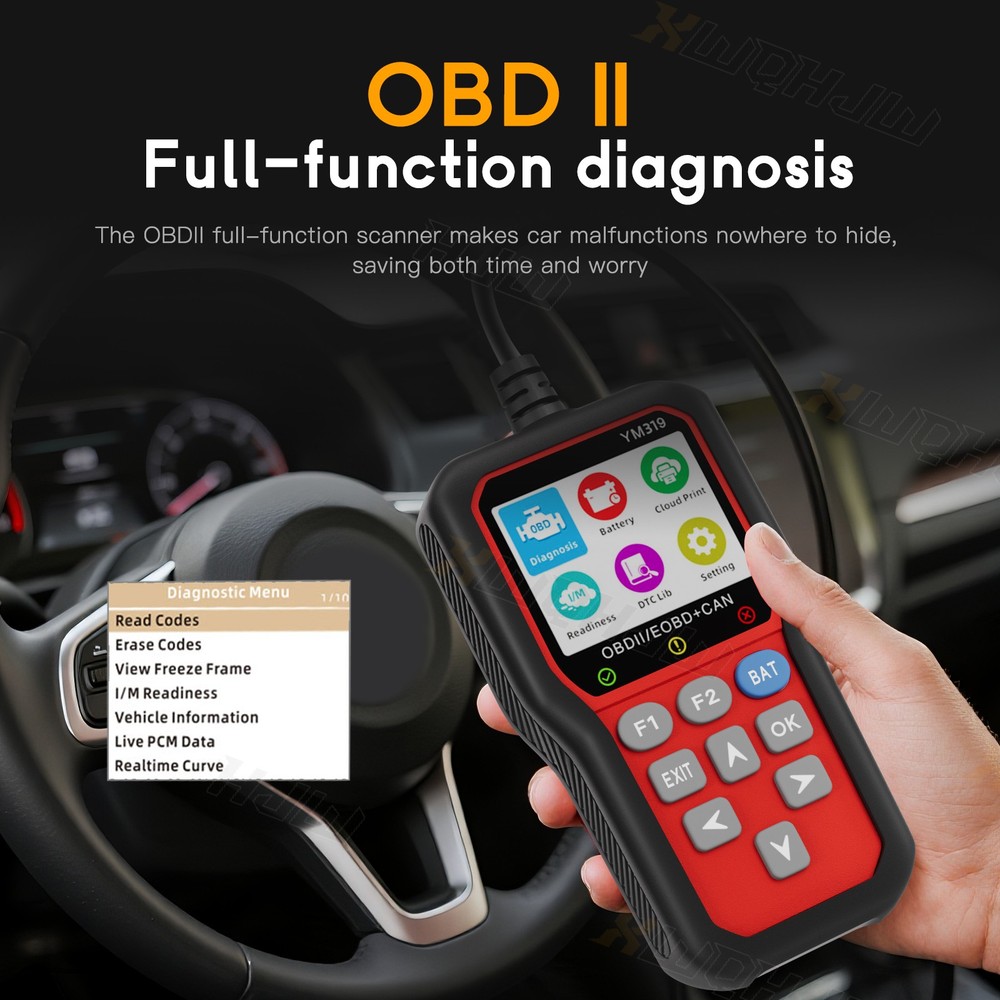 Car All System Bidirectional OBD2 Scanner Diagnostic SRS Oil