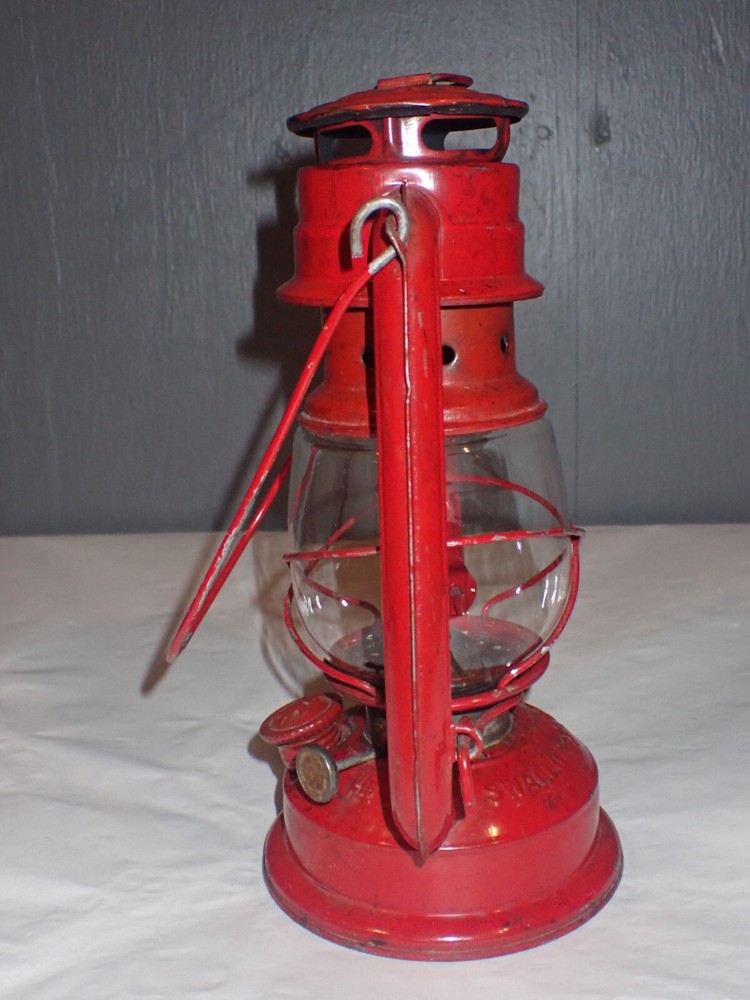 Vintage Red Swallow Brand 235 Lantern