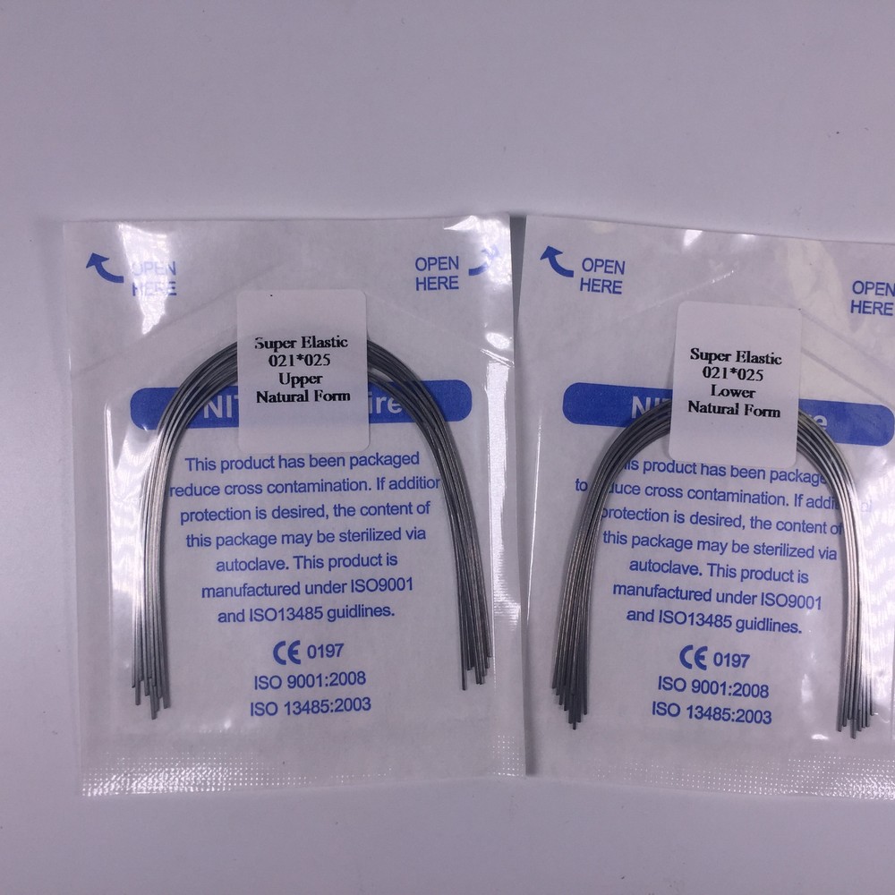 Dental Niti Super Elastic Arch Wires Rectangular Orthodontic Natural Form Wire