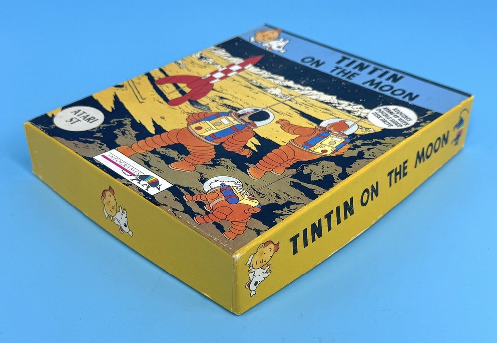 TinTin On The Moon by InfoGrames for Atari ST 1988 – BOX ONLY