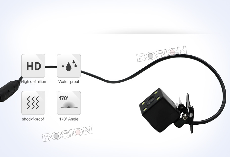 HD Car Front Rear View Reverse Backup Camera Parking Night Vision Waterproof
