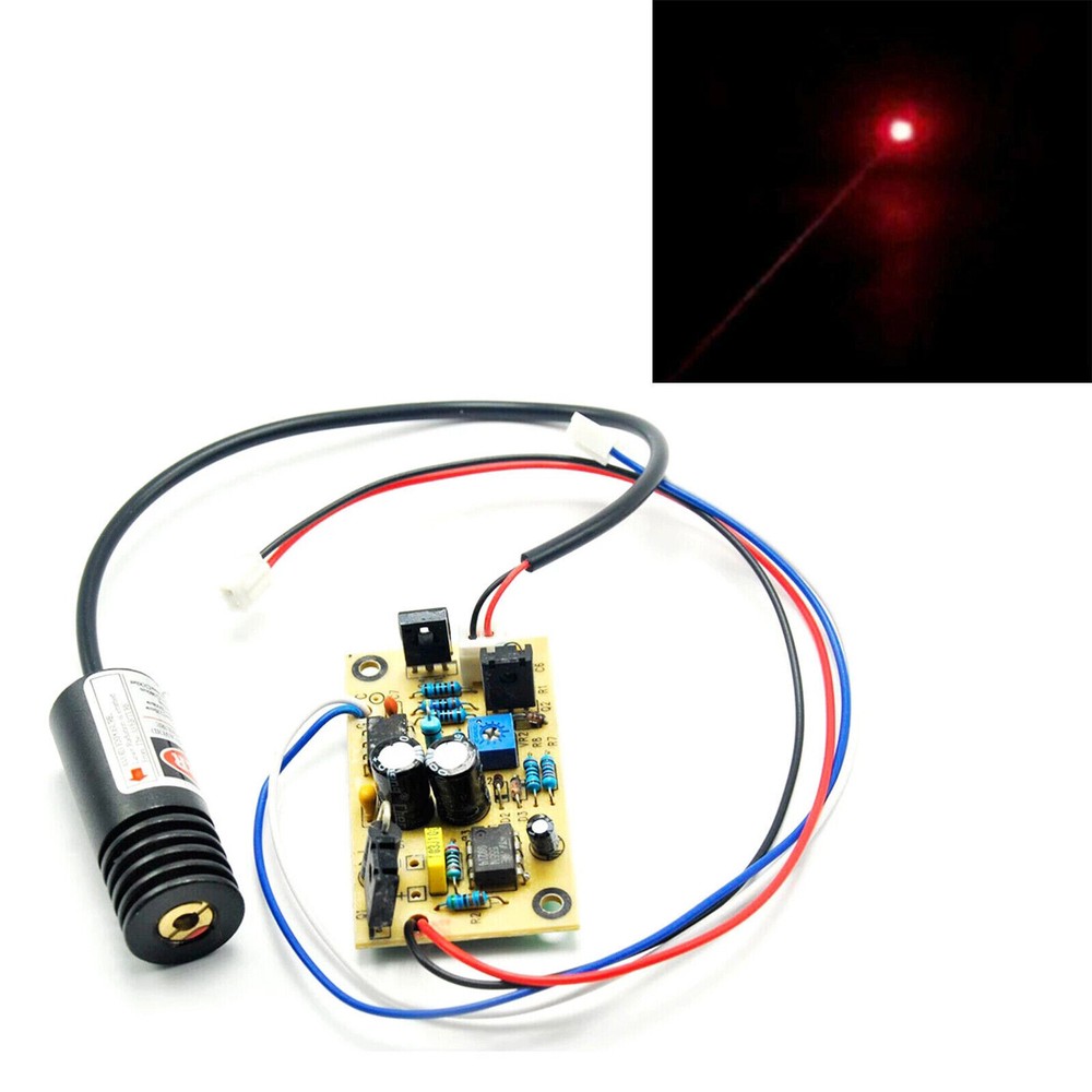 1pc 100mW 650nm Red Focus Dot Laser Diode Module 5V Driver TTL Modulation