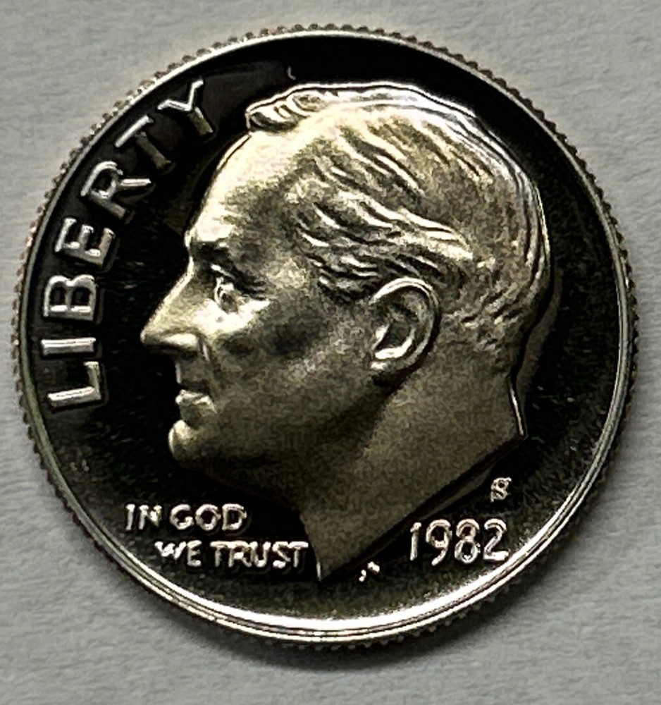 1982 S Proof Roosevelt Dime From Proof Set With Free Shipping