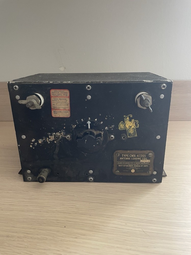 CMX-47205 Antenna Loading Coil US Navy 1940’s WW2 Vintage