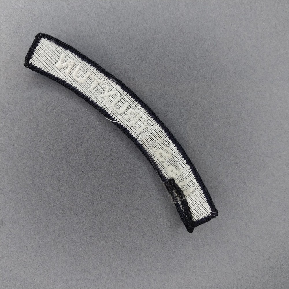 USS Truxtun Navy Naval Tab Rocker Ribbon Patch 4"