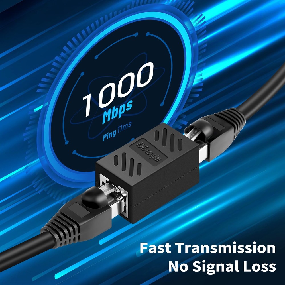 RJ45 Coupler, Ethernet Network Cable in line Coupler for black