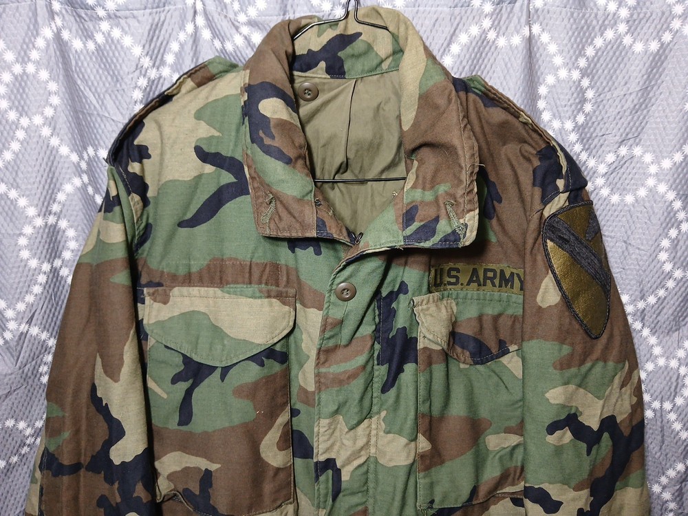 Small Regular - US Army BDU Field Jacket Coat Cold Weather Field Camo Pattern