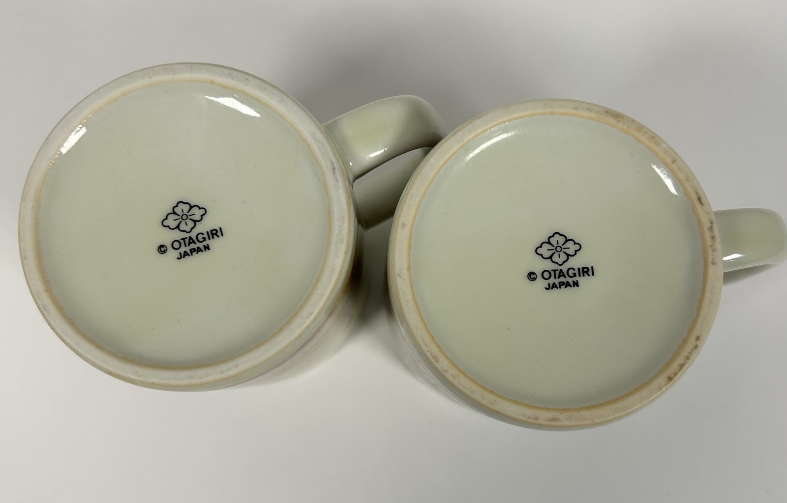 VTG Otagiri Japan Mug Set Buck Forest Fall Flying Duck Geese-RARE