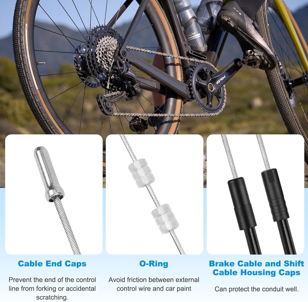 MTB Bike Brake Cable Kit Mountain Bicycle Replacement Cable Housing Set