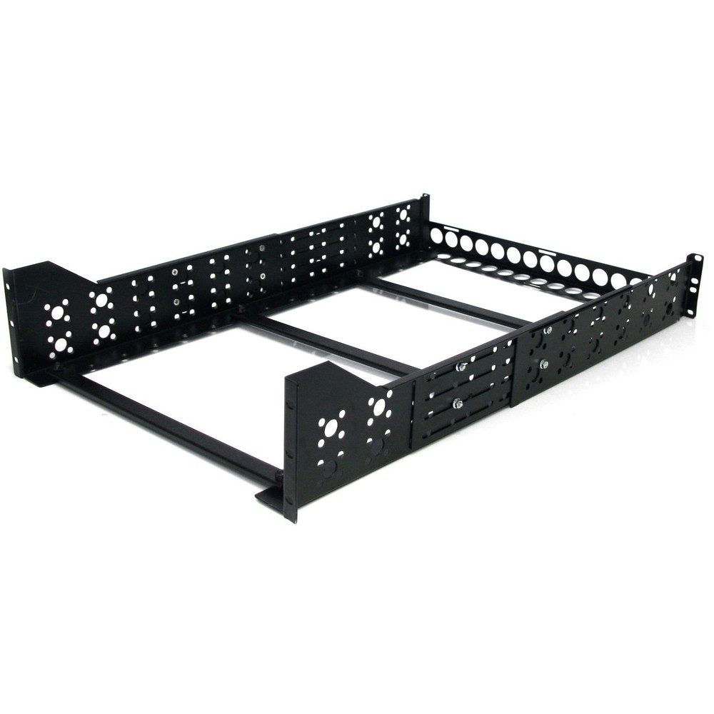 StarTech UNIRAILS3U 19" Adjustable Depth Rack Rails - Black